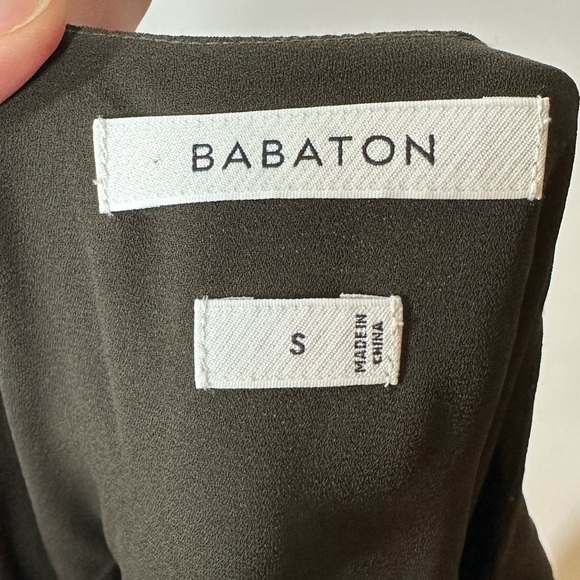 ARITZIA Babaton Long Sleeve Fairman Dress Tuscan Olive Small - Picture 5 of 8